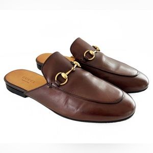 GUCCI PRINCETOWN LEATHER SLIPPER SLIDE 36.5